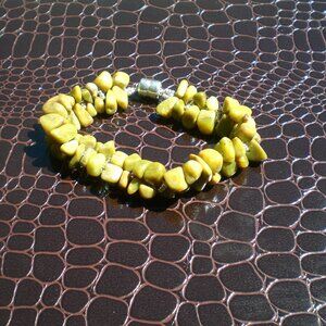 Green Agate Gemstone Bracelet